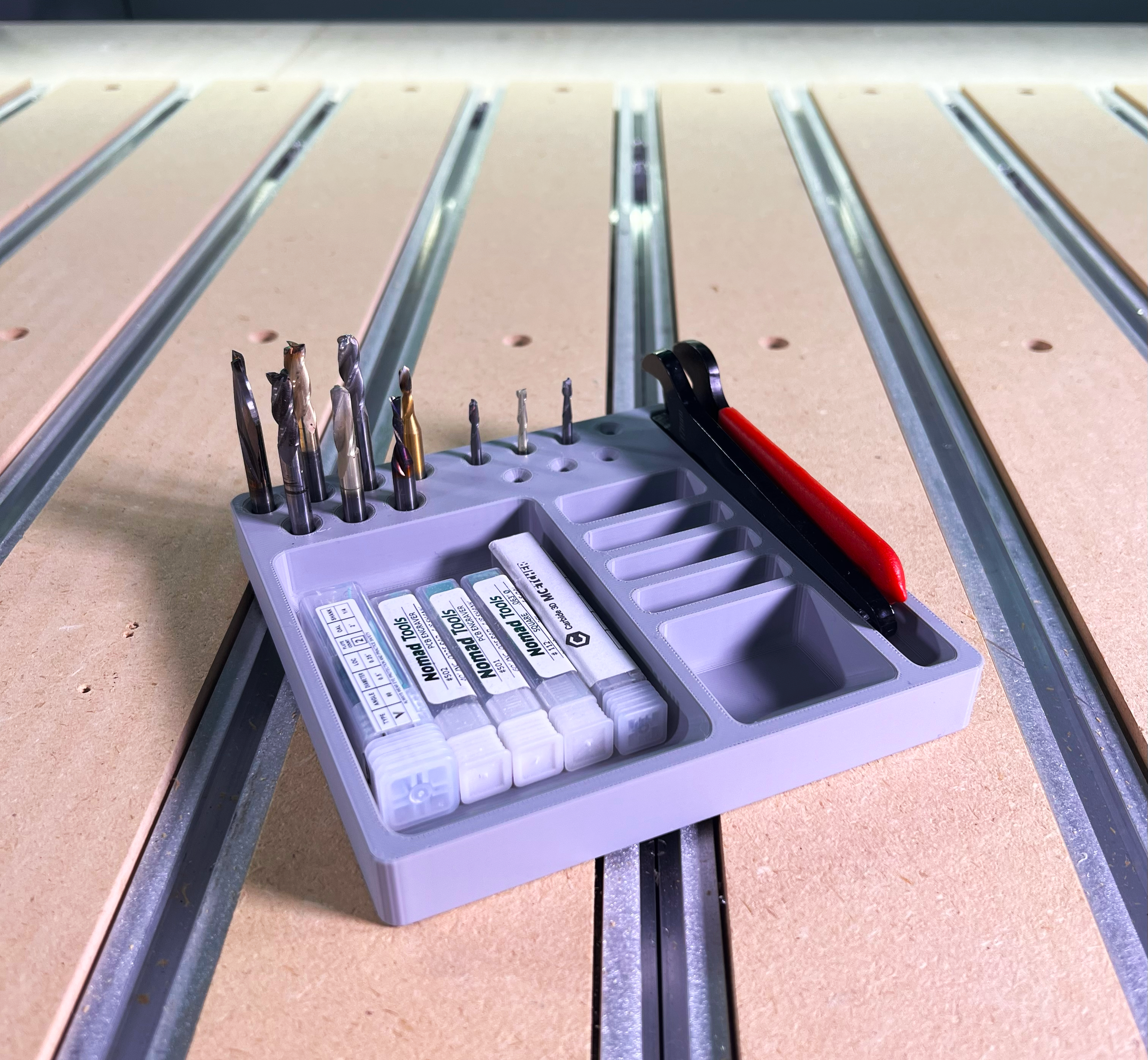 Render of Active Project Tray