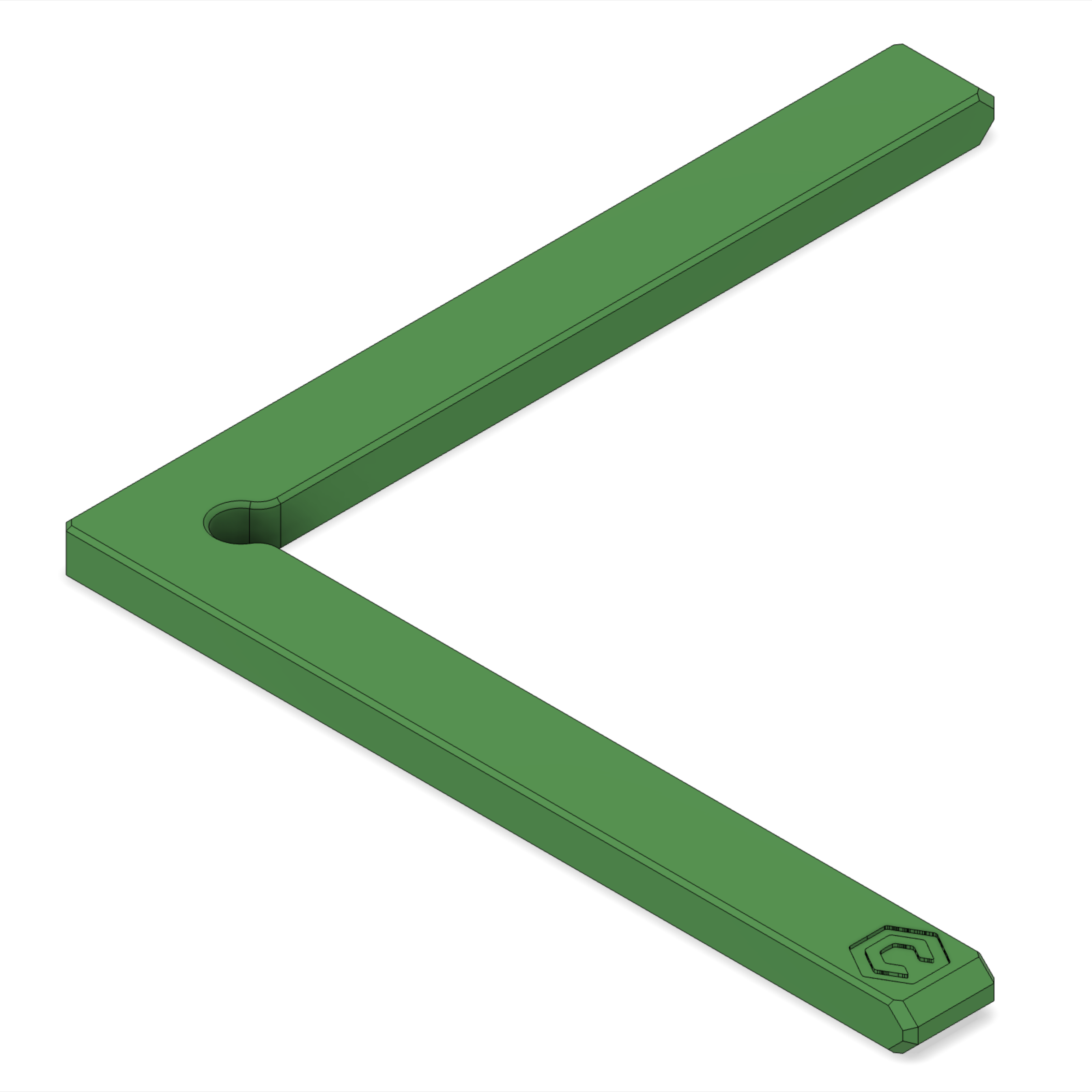 Render of Corner Square Spacer