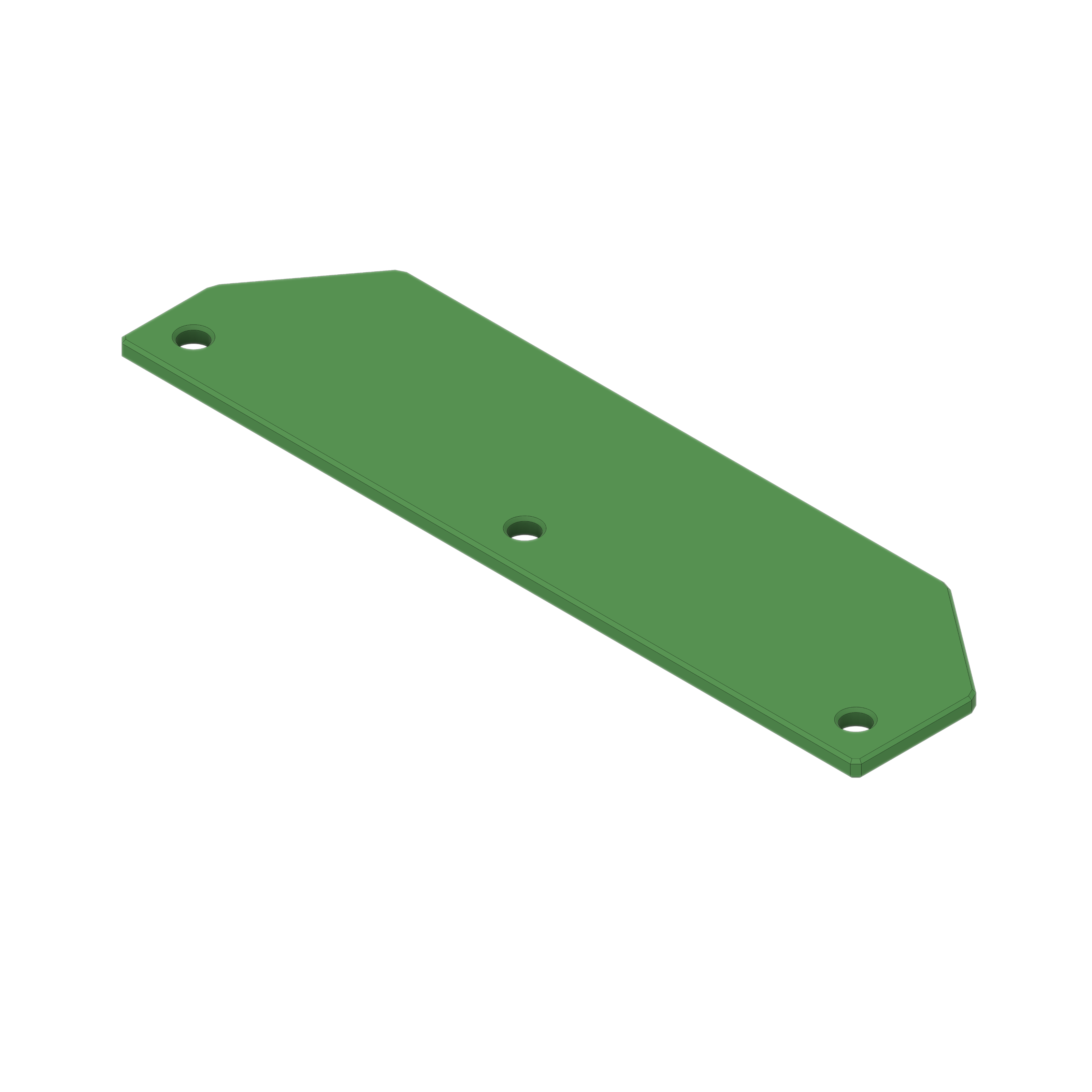 Render of Shapeoko 5 Pro Drag Chain Retainer 4x4