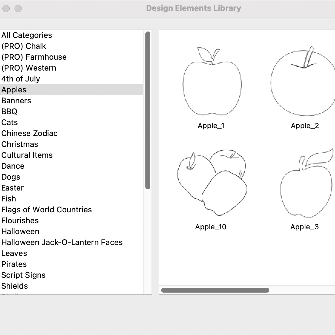 Design Elements Screenshot