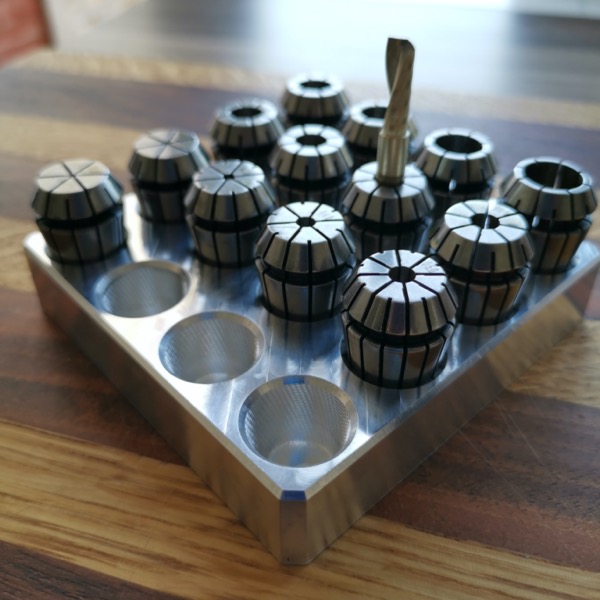 Aluminum collet holder