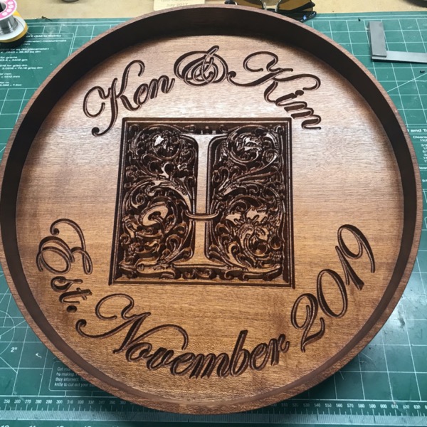 Engraved Barrel Head